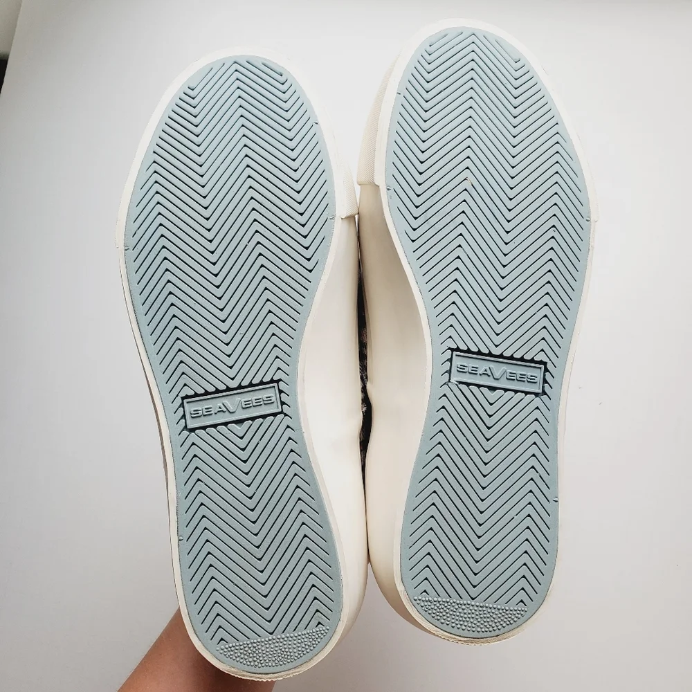 EUC Seavees Baja Slip On Platform Sneaker Plaid Flannel Womens 6 - Picture 6 of 10